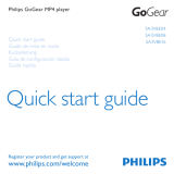Philips SA3VBE04 Guide de démarrage rapide