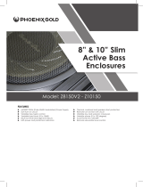 Phoenix Gold Z 8” Slim Active Bass Enclosure Manuel utilisateur