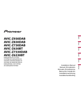 Pioneer AVIC Z730 DAB Guide d'installation
