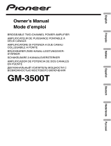 Pioneer GM-3500T Manuel utilisateur