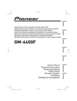 Pioneer gm 6400f Manuel utilisateur