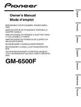 Pioneer GM-6500F Manuel utilisateur