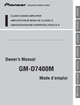 Pioneer GM-D7400M Manuel utilisateur