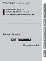 Pioneer gm-d8400 Manuel utilisateur