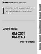 Pioneer gm x 374 Manuel utilisateur