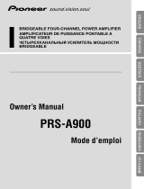 Pioneer PRS-A900 Manuel utilisateur