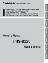 Pioneer PRS-D220 Manuel utilisateur