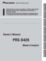 Pioneer PRS-D420 Manuel utilisateur