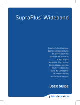 Plantronics SupraPlus Wideband HW261 Manuel utilisateur