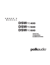 Polk Audio DSW PRO 400 Manuel utilisateur