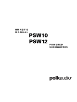 Polk Audio PSW10/ PSW12 Powered Subwoofers Le manuel du propriétaire