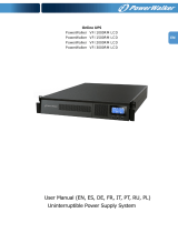PowerWalker VFI 3000 RM LCD Le manuel du propriétaire