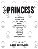 Princess 201950 Classic Saloon Juicer Le manuel du propriétaire