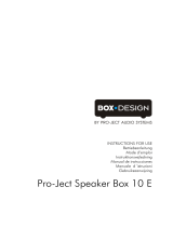 Pro-Ject Speaker Box 10 Manuel utilisateur