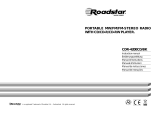 Roadstar CDR-4200CD-BK Le manuel du propriétaire