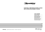 Roadstar CDR-4200MP Le manuel du propriétaire