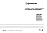 Roadstar CDR-4230MP Le manuel du propriétaire