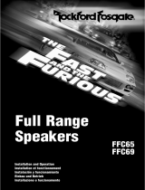 Rockford Fosgate Fast and Furious FFC69 Manuel utilisateur