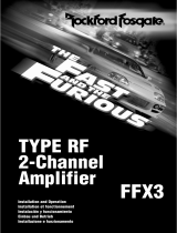 Rockford Fosgate FFX3 Manuel utilisateur
