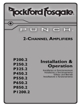 Rockford Fosgate Punch P200.2 Manuel utilisateur