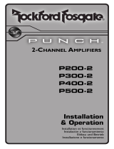 Rockford Fosgate Punch P500-2 Manuel utilisateur