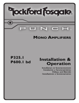 Rockford Fosgate Punch P325.1 Manuel utilisateur