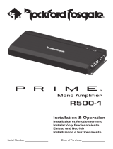 Rockford Fosgate Prime R500-1 Manuel utilisateur