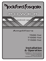 Rockford Fosgate T2500-1bd CP Manuel utilisateur