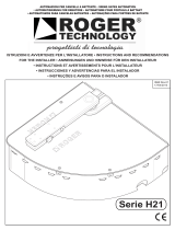Roger Technology 230v Set H21/510 Guide d'installation
