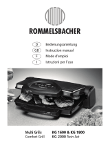 Rommelsbacher KG1600 Le manuel du propriétaire