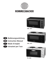 Rommelsbacher KML 3001 Backofen Le manuel du propriétaire