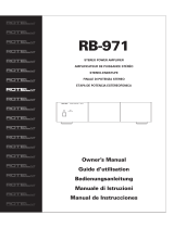 Rotel RB-971 Manuel utilisateur