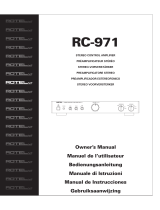 Rotel RC-971 Manuel utilisateur