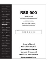 Rotel RSS-900 Le manuel du propriétaire