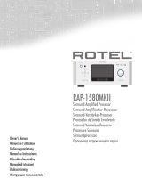 Rotel RAP-1580MKII Manuel utilisateur