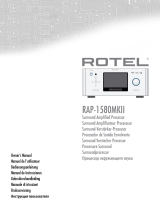 Rotel RAP-1580MKII Le manuel du propriétaire