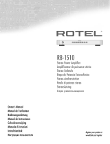 Rotel RB-1510 Le manuel du propriétaire