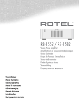 Rotel RB-1552 Manuel utilisateur