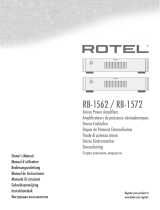 Rotel RB-1572 Le manuel du propriétaire