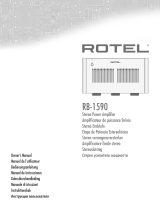 Rotel RB-1590 Le manuel du propriétaire