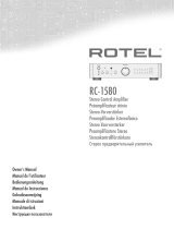 Rotel RC-1580 V2 Manuel utilisateur