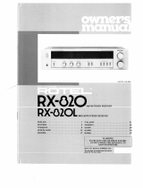 Rotel RX-820 Le manuel du propriétaire