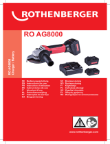 Rothenberger Angle grinder RO AG 8000 Manuel utilisateur