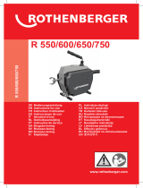 Rothenberger Drain cleaning machine R550 Manuel utilisateur