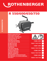 Rothenberger Drain cleaning machine R600 Manuel utilisateur