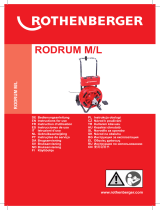 Rothenberger Drain cleaning machine RODRUM M Manuel utilisateur