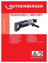 Rothenberger Dry drill motor RODIADRILL 1800 DRY Manuel utilisateur