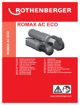 Rothenberger Press machine ROMAX AC ECO Basic unit Manuel utilisateur