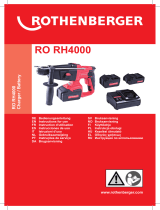 Rothenberger Rotary hammer RO RH4000 Manuel utilisateur