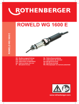 Rothenberger ROWELD WG 1600 E Manuel utilisateur